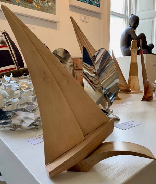 - a , wood Sculpture by Kevin Longstaff, measuring 30 x 17 cm (H x W) £95